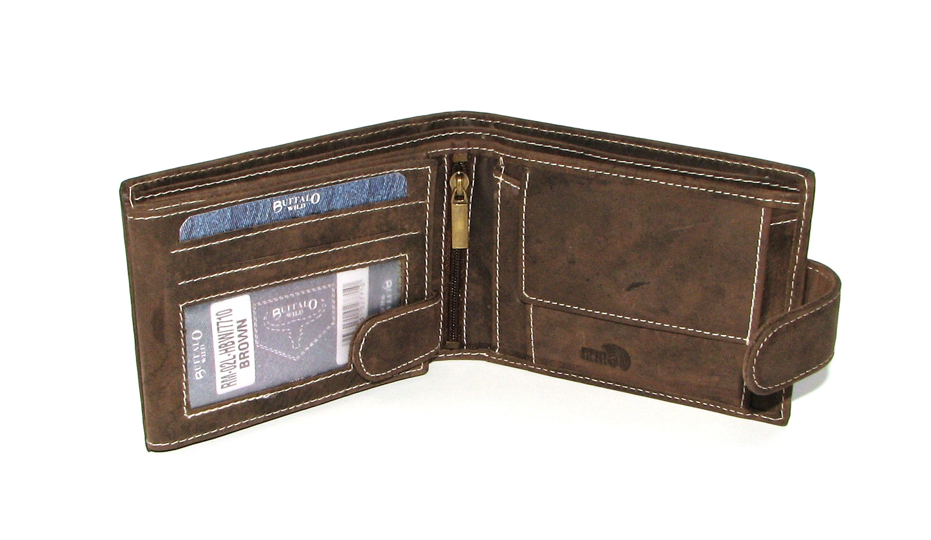 Кошелек мужской Buffalo Wild RM-02L-HBW BROWN Кошелек мужской Buffalo Wild RM-02L-HBW BROWN